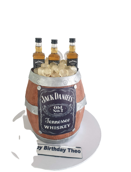 Jack Daniel’s barrel cake